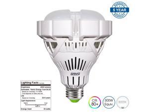 SANSI BR30 35W (300W Equivalent) LED Floodlight Bay Light Bulb, 4000lm, 5000K Daylight, CRI 80+, E26 Medium Screw Base Garage Basement Factory Warehouse Barn Sport Hall Security Task Lighting SANSI BR30 35W (300W Equivalent) LED Floodlight Bay Light Bulb, 4000lm, 5000K Daylight, CRI 80+, E26 Medium Screw Base Garage Basement Factory Warehouse Barn Sport Hall Security Task Lighting