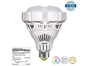 SANSI BR30 30W (250 Watt Equivalent) Ceramic LED Light Bulb-2800lm, 3000K Soft/Warm White, CRI 80+, E26 Medium Screw Base Garage Basement Factory Warehouse Barn Sport Hall Security Task Lighting SANSI BR30 30W (250 Watt Equivalent) Ceramic LED Light Bulb-2800lm, 3000K Soft/Warm White, CRI 80+, E26 Medium Screw Base Garage Basement Factory Warehouse Barn Sport Hall Security Task Lighting