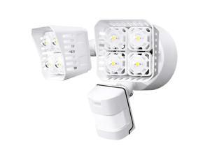 SANSI LED Security Motion Sensor Outdoor Lights, 36W (250W Incandescent Equivalent) 3600lm, 5000K Daylight, Dusk to Dawn Waterproof Flood Light, ETL Listed, White SANSI LED Security Motion Sensor Outdoor Lights, 36W (250W Incandescent Equivalent) 3600lm, 5000K Daylight, Dusk to Dawn Waterproof Flood Light, ETL Listed, White