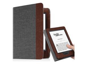 Fintie Folio Case for Amazon Kindle Paperwhite Generations Prior to 2018 - Not for All-new Paperwhite 2018, Charcoal Fintie Folio Case for Amazon Kindle Paperwhite Generations Prior to 2018 - Not for All-new Paperwhite 2018, Charcoal
