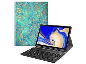 Fintie Bluetooth Keyboard Case for Samsung Galaxy Tab S4 10.5 2018 Model SM-T830/T835/T837, Slim Cover Shades of Blue Fintie Bluetooth Keyboard Case for Samsung Galaxy Tab S4 10.5 2018 Model SM-T830/T835/T837, Slim Cover Shades of Blue