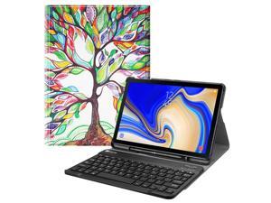 Fintie Bluetooth Keyboard Case for Samsung Galaxy Tab S4 10.5 2018 Model SM-T830/T835/T837, Slim Stand Cover Love Tree Fintie Bluetooth Keyboard Case for Samsung Galaxy Tab S4 10.5 2018 Model SM-T830/T835/T837, Slim Stand Cover Love Tree
