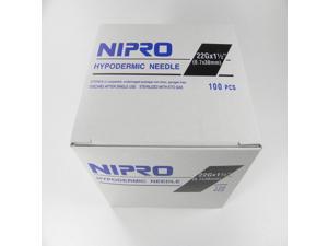Nipro Hypodermic Sterile Needles Size 22G X 1 1/2
100 Per Box Nipro Hypodermic Sterile Needles Size 22G X 1 1/2
100 Per Box