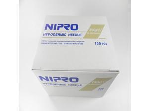 Nipro Hypodermic Sterile Needles Size 26G X 1/2 - 100 Per Box Nipro Hypodermic Sterile Needles Size 26G X 1/2 - 100 Per Box