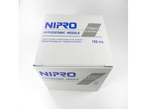 Nipro Hypodermic Sterile Needles Size 27G X 1/2
100 Per Box Nipro Hypodermic Sterile Needles Size 27G X 1/2
100 Per Box