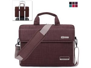 BRINCH Laptop Bag, Slim Water Resistant Laptop Messenger Bag Portable Laptop Sleeve Case Shoulder Bag Briefcase Handbag with Strap for Up to 15.6 Inch Laptop / NoteBook Computer Men / Women,Brown BRINCH Laptop Bag, Slim Water Resistant Laptop Messenger Bag Portable Laptop Sleeve Case Shoulder Bag Briefcase Handbag with Strap for Up to 15.6 Inch Laptop / NoteBook Computer Men / Women,Brown