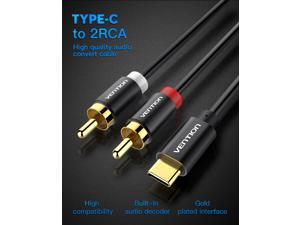 1M/3.3FT USB Type C to 2 RCA Audio Cable 2rca Jack USB-C Audio Line Type-C RCA cable for Xiaomi LG Home Theater Amplifier DVD TV 1M/3.3FT USB Type C to 2 RCA Audio Cable 2rca Jack USB-C Audio Line Type-C RCA cable for Xiaomi LG Home Theater Amplifier DVD TV