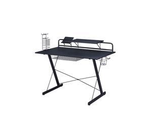 Techni Sport Carbon - Gaming Computer Desk Setup w/ Organizers - Black Techni Sport Carbon - Gaming Computer Desk Setup w/ Organizers - Black