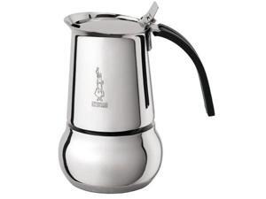 Bialetti Kitty Nera - Stove Top Espresso Coffee Maker - Induction Suitable - Stainless Steel - 10 Cups Bialetti Kitty Nera - Stove Top Espresso Coffee Maker - Induction Suitable - Stainless Steel - 10 Cups