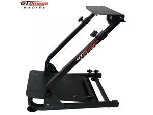 GT Omega Steering Wheel Stand + GSV1 and GSV2 Mount. Suitable For Thrustmaster T300RS/T500RS, Logitech G27/G29/G920 And Fanatec Wheel And Pedal Sets. GT Omega Steering Wheel Stand + GSV1 and GSV2 Mount. Suitable For Thrustmaster T300RS/T500RS, Logitech G27/G29/G920 And Fanatec Wheel And Pedal Sets.
