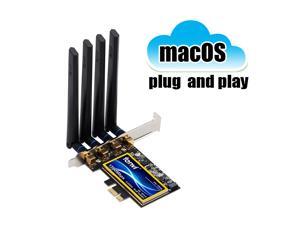 fenvi FV-T919 Hackintosh Wireless AC1750 Dual Band PCI-E Desktop Wifi Adapter, Up to 1300Mbps (5Ghz) + 450Mbps(2.4Ghz), Bluetooth 4.0, IEEE 802.11ac, Broadcom BCM94360CD Card, macOS Hackintosh Windows fenvi FV-T919 Hackintosh Wireless AC1750 Dual Band PCI-E Desktop Wifi Adapter, Up to 1300Mbps (5Ghz) + 450Mbps(2.4Ghz), Bluetooth 4.0, IEEE 802.11ac, Broadcom BCM94360CD Card, macOS Hackintosh Windows