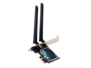 fenvi PCE-AX200 Wireless AX3000 PCIe Desktop WiFi 6 Adapter Intel AX200, Up to 2400Mbps(5Ghz), 574Mbps(2.4Ghz), Bluetooth 5.0, IEEE 802.11ac, MU-MIMO, Windows 10*64bit, AX200NGW Wifi Card, PCI Express fenvi PCE-AX200 Wireless AX3000 PCIe Desktop WiFi 6 Adapter Intel AX200, Up to 2400Mbps(5Ghz), 574Mbps(2.4Ghz), Bluetooth 5.0, IEEE 802.11ac, MU-MIMO, Windows 10*64bit, AX200NGW Wifi Card, PCI Express