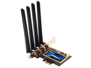 Fenvi FV-T919 Wireless Desktop AC1300 Dual Band PCI-E Wi-Fi Adapter, Support Hackintosh / Mac OS / Windows 10, Up to 1300Mbps Data Rates, 2.4G/5G, 802.11ac, Bluetooth 4.0, Broadcom BCM94360 Wifi Card Fenvi FV-T919 Wireless Desktop AC1300 Dual Band PCI-E Wi-Fi Adapter, Support Hackintosh / Mac OS / Windows 10, Up to 1300Mbps Data Rates, 2.4G/5G, 802.11ac, Bluetooth 4.0, Broadcom BCM94360 Wifi Card