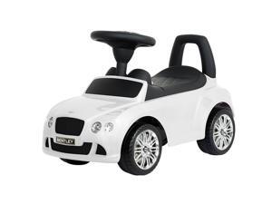 BENTLEY Continental GT Toddler Ride-On Push Car, White BENTLEY Continental GT Toddler Ride-On Push Car, White