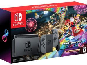 Nintendo - Switch with Mario Kart 8 Deluxe Console Bundle - Gray Joy-Con Nintendo - Switch with Mario Kart 8 Deluxe Console Bundle - Gray Joy-Con