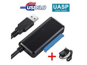 USB 3.0 to SATA III Adapter Cable with UASP SATA to USB Converter for 2.5" 3.5” Hard Drives Disk HDD and Solid State Drives SSD,Support UASP, Compatiable for WD, Seagate, Toshiba, Samsung, Hitachi USB 3.0 to SATA III Adapter Cable with UASP SATA to USB Converter for 2.5" 3.5” Hard Drives Disk HDD and Solid State Drives SSD,Support UASP, Compatiable for WD, Seagate, Toshiba, Samsung, Hitachi