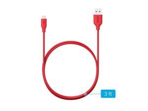 Anker PowerLine Micro USB (3ft) - Durable Charging Cable with Aramid Fiber(Red) Anker PowerLine Micro USB (3ft) - Durable Charging Cable with Aramid Fiber(Red)