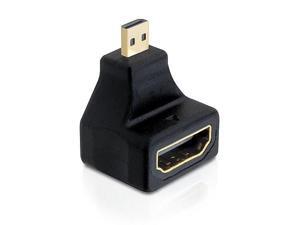 Delock Adapter High Speed HDMI with Ethernet - micro D male > A female angled Delock Adapter High Speed HDMI with Ethernet - micro D male > A female angled