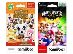 Nintendo Animal Crossing Cards Series 2 (Pack of 6 Cards) and Mario Sports Superstars amiibo (Pack of 5 Cards) - Bundle - Nintendo Switch ,3DS and Wii U Nintendo Animal Crossing Cards Series 2 (Pack of 6 Cards) and Mario Sports Superstars amiibo (Pack of 5 Cards) - Bundle - Nintendo Switch ,3DS and Wii U