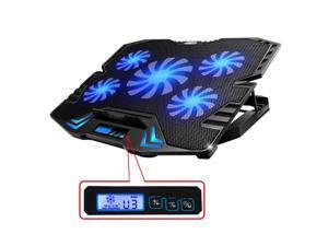 TopMate 12-15.6 inch Gaming Laptop Cooler Cooling pad, Five Quite Fans and LCD Screen, 2500RPM Strong Wind Speed Designed for Gamers and Office TopMate 12-15.6 inch Gaming Laptop Cooler Cooling pad, Five Quite Fans and LCD Screen, 2500RPM Strong Wind Speed Designed for Gamers and Office