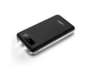 TopMate 20000mah Huge Capacity Power Bank, Three Output Ports(Two 2.1A One 1A), Dual LED Lights, Ninety Percent Conversion, Carbon Fiber Look(Black ) TopMate 20000mah Huge Capacity Power Bank, Three Output Ports(Two 2.1A One 1A), Dual LED Lights, Ninety Percent Conversion, Carbon Fiber Look(Black )