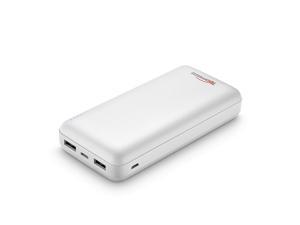 TopMate Power Bank Portable Charger 20000mAh External Battery | 1 Micro Input | 1 Type-C Input and Output 2.1A | 2 USB Output 2.1A & 1A | Backup Battery Packs for Android iOS Devices etc.|White TopMate Power Bank Portable Charger 20000mAh External Battery | 1 Micro Input | 1 Type-C Input and Output 2.1A | 2 USB Output 2.1A & 1A | Backup Battery Packs for Android iOS Devices etc.|White