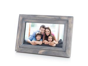 iDeaPLAY 7" HD Touch Screen WiFi Digital Photo Frame Wood Photo Album support iOS Android App - Driftwood Color iDeaPLAY 7" HD Touch Screen WiFi Digital Photo Frame Wood Photo Album support iOS Android App - Driftwood Color