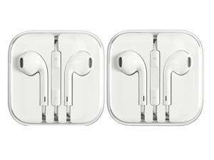 Apple Earphones for iPhone 6 5 4S w/ Remote & Mic - 2 Pack Apple Earphones for iPhone 6 5 4S w/ Remote & Mic - 2 Pack