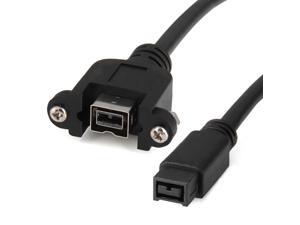 CHENYANG IEEE 1394 9P Male to Female Extension Cable 100cm Firewire 800 Mount two Screws CHENYANG IEEE 1394 9P Male to Female Extension Cable 100cm Firewire 800 Mount two Screws