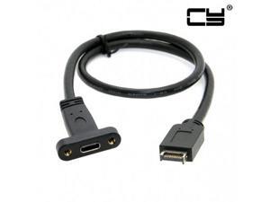CHENYANG USB 3.1 Front Panel Header to USB-C Type-C Female Extension Cable 40cm with Panel Mount Screw CHENYANG USB 3.1 Front Panel Header to USB-C Type-C Female Extension Cable 40cm with Panel Mount Screw