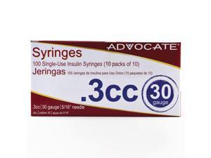 Pharma Supply Advocate Insulin Syringe 30G 3/10cc (.3mL) 8mm (5/16in) (100pcs) Pharma Supply Advocate Insulin Syringe 30G 3/10cc (.3mL) 8mm (5/16in) (100pcs)
