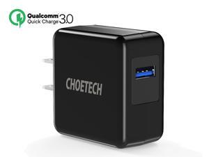 CHOETECH 1 Port Wall Charger - 18W Quick Charge 3.0 - Fast Chaege - USB Wall Charger Adapter - Black - For iPhone XS XS Max XR X 8 8 Plus, Galaxy S9 S8 S9+ Note 9 Note 8, LG V30 V20 G6 G5, HTC 10 U11 CHOETECH 1 Port Wall Charger - 18W Quick Charge 3.0 - Fast Chaege - USB Wall Charger Adapter - Black - For iPhone XS XS Max XR X 8 8 Plus, Galaxy S9 S8 S9+ Note 9 Note 8, LG V30 V20 G6 G5, HTC 10 U11