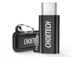 CHOETECH 2 Pack USB Type C to USB C Adapter Convertor OTG (Female to Male) Compatible iPad Pro, New Macbook Air, Macbook 2016 / 2015, 2016 MacBook Pro, ChromeBook Pixel and Other Type C Devices Black CHOETECH 2 Pack USB Type C to USB C Adapter Convertor OTG (Female to Male) Compatible iPad Pro, New Macbook Air, Macbook 2016 / 2015, 2016 MacBook Pro, ChromeBook Pixel and Other Type C Devices Black