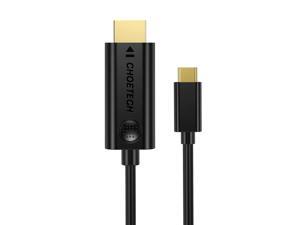 CHOETECH USB C to HDMI Cable , 4K 30Hz , 6ft/1.8m , Thunderbolt 3 Compatible , USB Type C to HDMI Adapter Cable for iPad Pro, 2018 MacBook Pro, MacBook, iMac , Surface Book 2, Galaxy Note 9/S9 Plus/S8 CHOETECH USB C to HDMI Cable , 4K 30Hz , 6ft/1.8m , Thunderbolt 3 Compatible , USB Type C to HDMI Adapter Cable for iPad Pro, 2018 MacBook Pro, MacBook, iMac , Surface Book 2, Galaxy Note 9/S9 Plus/S8