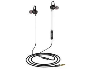 CHOETECH In-ear Headphones - Noise Cancelling Earphone with Mic - Hifi Stereo Earbuds - 3.5mm Jack Wired Earhook Headsets - Black CHOETECH In-ear Headphones - Noise Cancelling Earphone with Mic - Hifi Stereo Earbuds - 3.5mm Jack Wired Earhook Headsets - Black