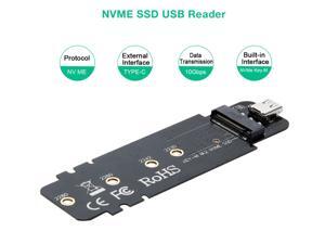 CHOETECH M.2 PCI-E NVMe SSD to USB Type C Adapter - M-Key PCI-E NVMe SSD Based to USB 10GBPS External M.2 PCI-E NVMe Hard Drive Reader Adapter - Support Drive Type 2230 2242 2260 2280, PS4 CHOETECH M.2 PCI-E NVMe SSD to USB Type C Adapter - M-Key PCI-E NVMe SSD Based to USB 10GBPS External M.2 PCI-E NVMe Hard Drive Reader Adapter - Support Drive Type 2230 2242 2260 2280, PS4