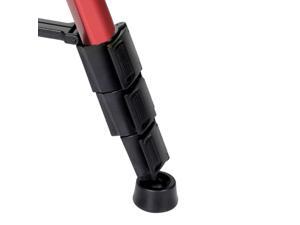 4-Section Column Non-slip rubber Leg ZOMEI Q111 Tripod Red for DSLR Camera 4-Section Column Non-slip rubber Leg ZOMEI Q111 Tripod Red for DSLR Camera