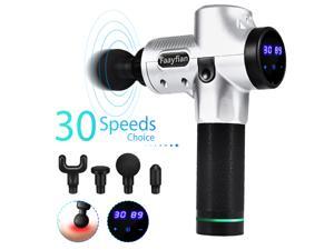 Faayfian Muscle Massage Gun- 30 Speeds 4 Heads Professional Powerful Handheld Deep Tissue Muscle Massager- Percussion Massager for Trigger Points and Muscle Recovery for High Performance Athletes Faayfian Muscle Massage Gun- 30 Speeds 4 Heads Professional Powerful Handheld Deep Tissue Muscle Massager- Percussion Massager for Trigger Points and Muscle Recovery for High Performance Athletes