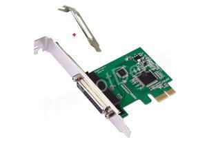 Parallel Port DB25 LPT Printer PCI-E Express Card Converter Adapter Low Profile Parallel Port DB25 LPT Printer PCI-E Express Card Converter Adapter Low Profile