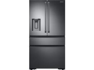 Samsung - 22.7 Cu. Ft. 4-Door Flex French Door Counter-Depth Refrigerator - Black stainless steel Samsung - 22.7 Cu. Ft. 4-Door Flex French Door Counter-Depth Refrigerator - Black stainless steel