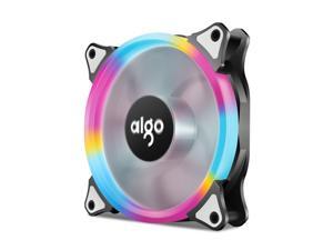 AIGO AigoDIY 12cm 120mm Computer PC Cooling Case Fan with LED Halo Ring, 3-pin/LP4, Anti-Vibration Pads AIGO AigoDIY 12cm 120mm Computer PC Cooling Case Fan with LED Halo Ring, 3-pin/LP4, Anti-Vibration Pads
