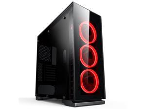 Aigo CRYSTAL ATX Mid Tower Dual Tempered Glass Panels Gaming Computer PC Case USB 3.0 Ports w/ 3 RGB Color Changing LED ... Aigo CRYSTAL ATX Mid Tower Dual Tempered Glass Panels Gaming Computer PC Case USB 3.0 Ports w/ 3 RGB Color Changing LED ...