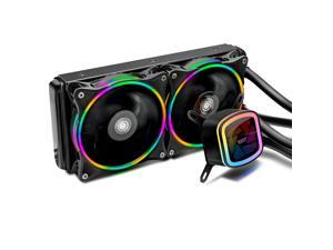 darkFlash DT240 240mm AIO Water Liquid Cooling Cooler Radiator with 120mm LED Rainbow Lighting Case Fan CPU Cooler (w/ 2pcs Rainbow fans) darkFlash DT240 240mm AIO Water Liquid Cooling Cooler Radiator with 120mm LED Rainbow Lighting Case Fan CPU Cooler (w/ 2pcs Rainbow fans)