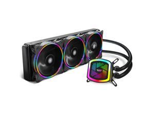 darkFlash DT360 360mm Water Liquid Cooling Cooler Radiator with 3PCS 120mm LED Rainbow Lighting Case Fan CPU Cooler (Rainbow) darkFlash DT360 360mm Water Liquid Cooling Cooler Radiator with 3PCS 120mm LED Rainbow Lighting Case Fan CPU Cooler (Rainbow)