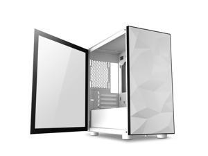 darkFlash DLM21 White Micro ATX Mini Tower MicroATX Computer Case with Door Opening Tempered Glass Side Panel darkFlash DLM21 White Micro ATX Mini Tower MicroATX Computer Case with Door Opening Tempered Glass Side Panel