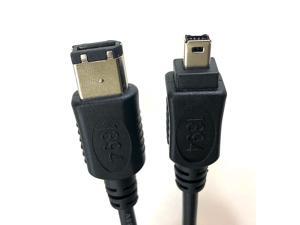 Micro Connectors, Inc. 15 feet Firewire IEEE 1394 6 Pin to 4 Pin Cable (E07-218) Micro Connectors, Inc. 15 feet Firewire IEEE 1394 6 Pin to 4 Pin Cable (E07-218)