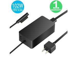 102W 15V 6.33A 1798 Power Supply for Microsoft Surface Book 2 Surface Book Surface Laptop Surface Pro 5 Surface Pro 4 Surface Pro 3 Charger 102W 15V 6.33A 1798 Power Supply for Microsoft Surface Book 2 Surface Book Surface Laptop Surface Pro 5 Surface Pro 4 Surface Pro 3 Charger
