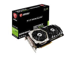 MSI GTX 1070 Ti Titanium 8G GeForce GTX 1070 Graphic Card - 1.61 GHz Core - 1.68 GHz Boost Clock - 8 GB GDDR5 MSI GTX 1070 Ti Titanium 8G GeForce GTX 1070 Graphic Card - 1.61 GHz Core - 1.68 GHz Boost Clock - 8 GB GDDR5