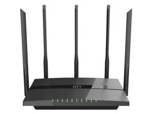 UTT AC60 Dual Band Wireless AC Router, 1200Mbps, 5 High-Power 7dBi Antennas, USB for File Sharing, Parental Control, QoS, VPN Client Mode UTT AC60 Dual Band Wireless AC Router, 1200Mbps, 5 High-Power 7dBi Antennas, USB for File Sharing, Parental Control, QoS, VPN Client Mode