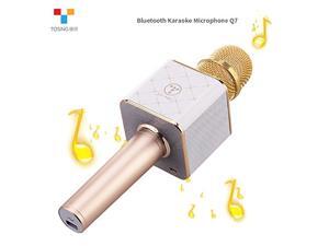 TOSING Q7 Wireless Karaoke Microphone Bluetooth Speaker 2-in-1 Handheld Sing & Recording Portable KTV Player for iOS/Android Smartphone/Tablet Valentine's Day Gift,Gold TOSING Q7 Wireless Karaoke Microphone Bluetooth Speaker 2-in-1 Handheld Sing & Recording Portable KTV Player for iOS/Android Smartphone/Tablet Valentine's Day Gift,Gold